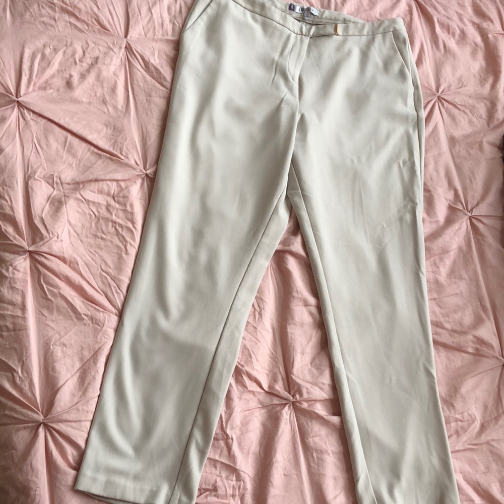 Slim fit khaki dress pants